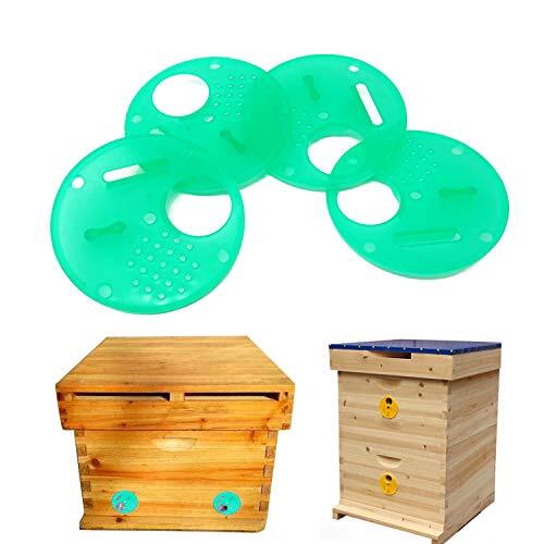 10Pcs Steel Bee Nest Door Entrance Disc Bee Hive Nuc Box Entrance Gate Tool Fangkenuo
