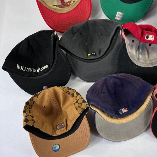 VTG New Era MLB NFL NCAA MiLB Hat Cap Lot (13) Fitted Modern Retro - Picture 8 of 10