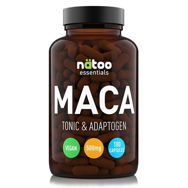 Maca - Natoo. Integratore di maca andina in capsule da 500mg. Formato - 180 caps