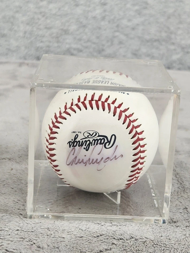 Houston Astros MLB Signed Jason Castro Bud Norris Chris Snyder + 1 Ball In Case - Image 3 of 4
