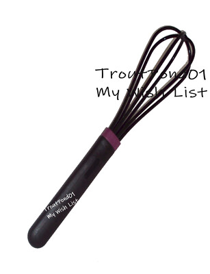 Tupperware Utensil Chef Series Pro Black Cooking Tools Whisk Whip Purple Band