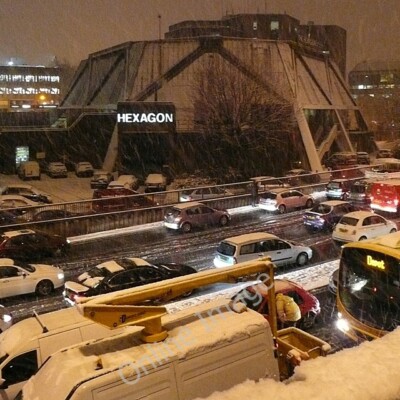 Foto 6x4 Das Sechseck liest Der Schnee schien Nord besonders zu beeinflussen c2009