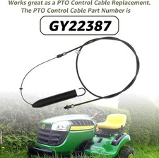 PTO Control Cable fits John Deere L110 L111 L118 S100 S110 S120 GY22387