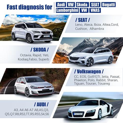 Automotive OBD2 Diagnostic Tool EPB Oil ABS DPF TPMS Reset Scan fit for Skoda - Picture 2 of 7