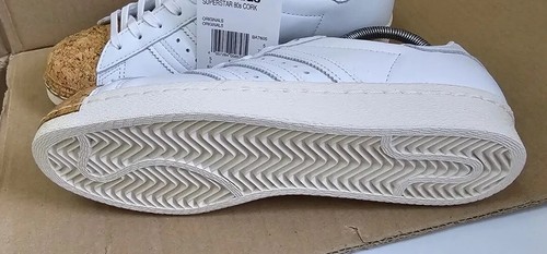 BRANDNEU IN VERPACKUNG ADIDAS SUPERSTAR 80ER JAHRE TRAININGS GRÖSSE UK 5,5 LIMITIERTE EDITION WEISSE KORKSCHALE - Bild 4 von 11