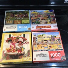 Master Pieces 1000 Pc Jigsaw Puzzles Lot Of 4 Elder Estate Hundreds Available