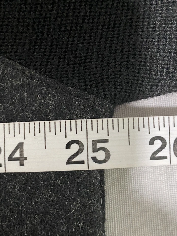 Chaqueta suéter con cremallera completa Reunion para hombre parches en el codo negro gris lana talla XL Foto 3 de 4