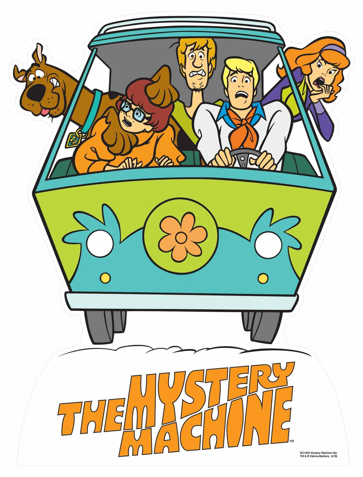 Fred's Mystery Machine Van Official Scooby Doo Cardboard Cutout / Standee