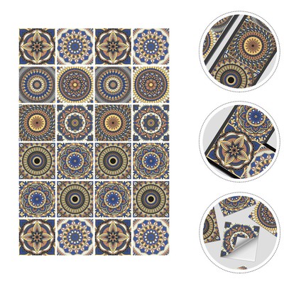 24 Pcs Wall Sticker Home Decor Tile Stickers Paper Household | eBay