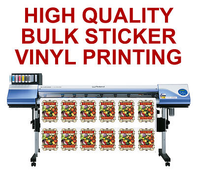CUSTOM LOGO STICKER PRINTING VINYL CUT ANY SHAPE BUSINESS LABELS DESIGN ...