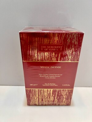 The Merchant of Venice MYSTIC INCENSE 3.4 oz / 100 ml Eau De Parfum New Dmg Box