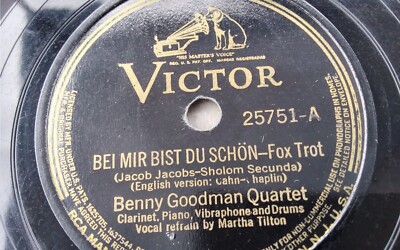 Benny Goodman 78rpm Single 10-inch Victor #25751 Bei Mir Bist Du Schon