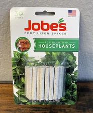 Jobe’s Fertilizer Spikes for Houseplants 30Count Made in USA 