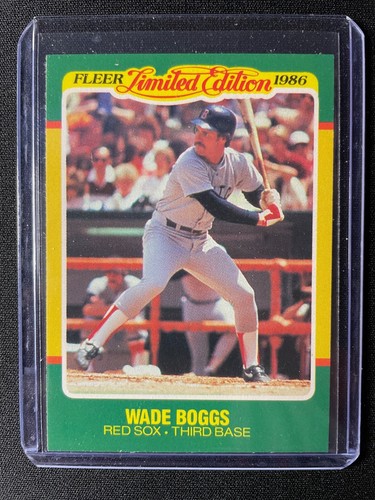 Wade Boggs #4 1986 Fleer Limited Edition card
