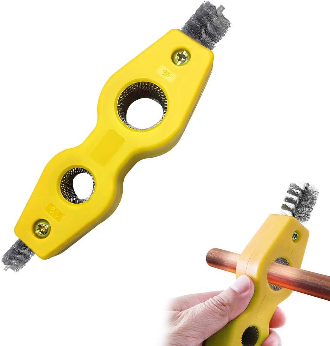 4-in-1 Steel Wire Battery Cleaning Brush for Auto Maintenance