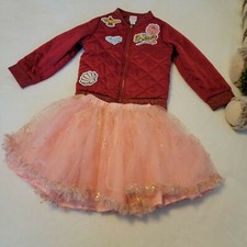 DISNEY  GIRLS OUTFITS, TUTU, SWEATERS, 5-6 T RED