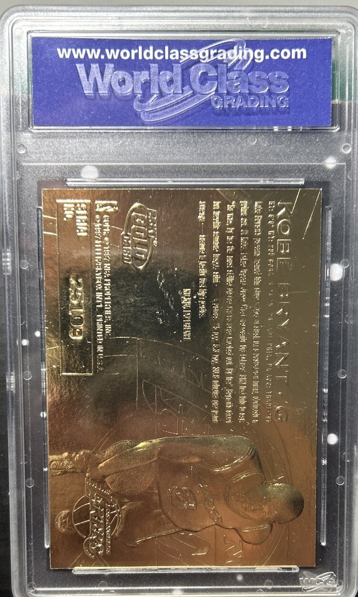 1996-1997 Fleer 23KT Gold Kobe Bryant Purple Signature Rookie Card