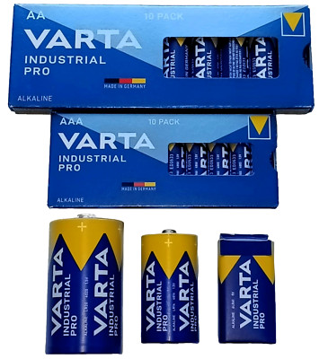 Varta Industrial Pro Set AAA + AA + Baby C + Mono D + 9V-Block