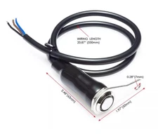 Motorbike Handlebar Switch Starter Button Horn Kill Switch LED Accent ON/OFF