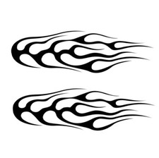 Flame Decal Set Hot Rod Graphic Body Car Truck Vinyl sticker 6" - 44" -ANY COLOR