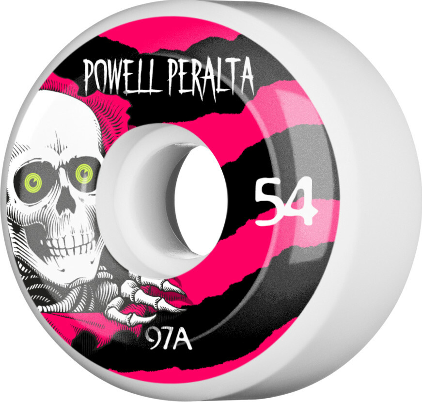 Powell Peralta Wheels Ripper 54mm 97a - White (Set of 4) | eBay