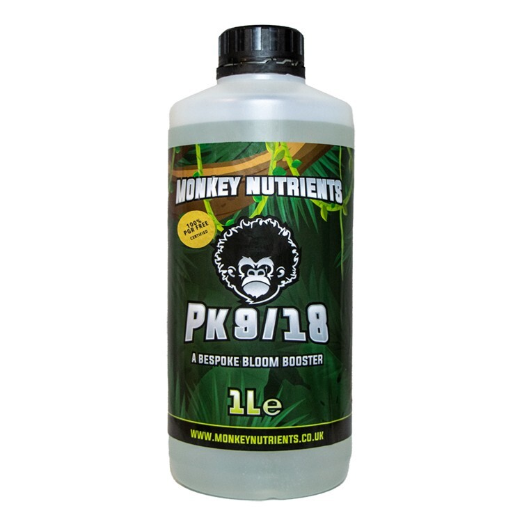 1L MONKEY NUTRIENTS PK 9/18 Flowering Big Bud Bloom PK Booster Hydroponics