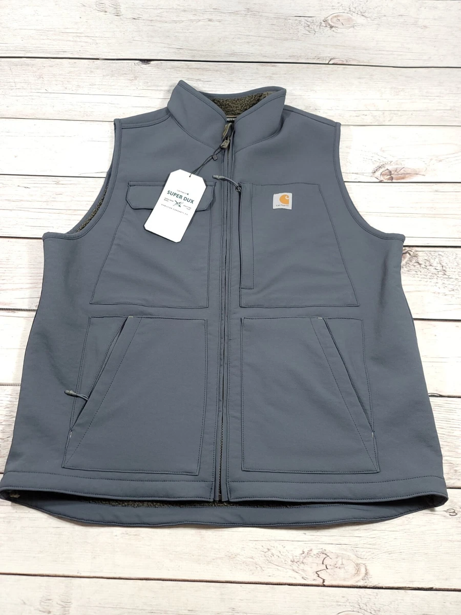 Mens carhartt clearance sherpa lined vest