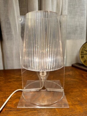 Retro Italian Clear Polycarbonate Kartell Take Designer Table Lamp