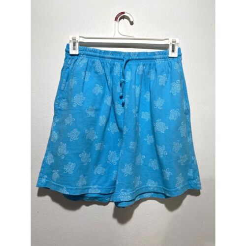 Fresh Produce Shorts summer beach vacation lounge turtle pull on comfy women L