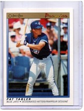 1991 O-PEE-CHEE PREMIER #118 PAT TABLER TORONTO BLUE JAYS FREE SHIPPING