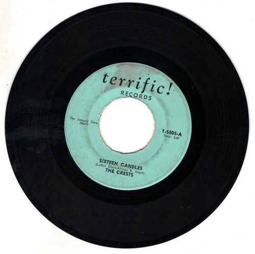 THE CRESTS Sixteen Candles / Trouble In Paradise TERRIFIC! 5005 45 7" Record - Bild 2 von 2
