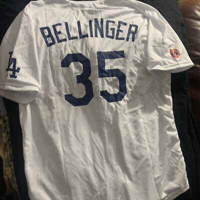 Dodgers Bellinger 35 Los Angeles Jersey Sz XL White 76 /LA MLB