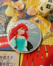 THE LITTLE MERMAID METAL COIN CARD M100 CARTE MEDAL PIECE #3 Ariel NEUF NEW MINT