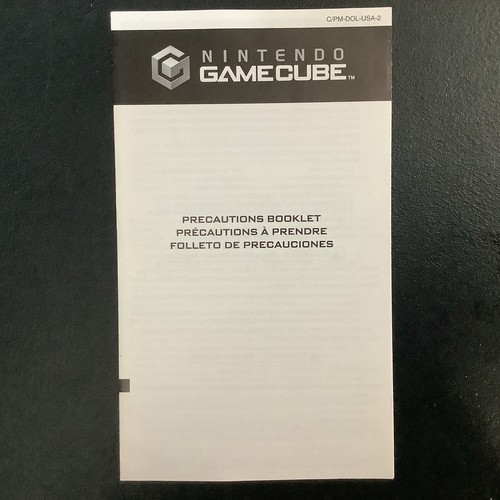 Precautions Booklet C/PM-DOL-USA-2 Nintendo Gamecube Insert Only - Picture 12 of 13