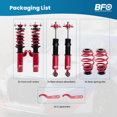 Coilover System Adjustable Height for BMW E46 3 Series All Models 1998-2007 - Picture 2 of 12