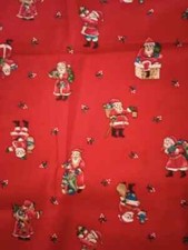 santa clause christmas fun fabric 21 x 18 inch 1pc