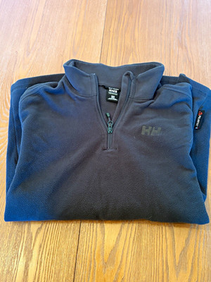 Helly Hansen Men's Green Fleece 1/4 Zip Mock Neck Pullover Sweater Size M
