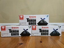  3 Packs Trash Bags - 60 Count Durable Drawstring 13 Gallon With Free Shipping