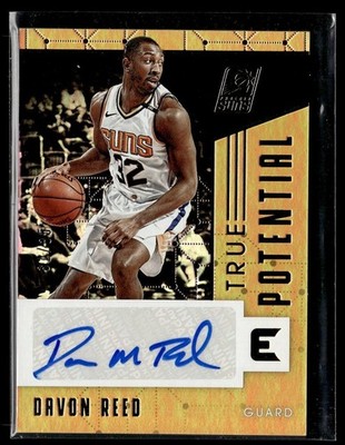 2017-18 ESSENTIALS TRUE POTENTIAL GOLD /35 AUTO DAVON REED SUNS