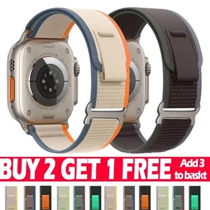 Bracelet de bande Sport Nylon pour Apple Watch 11 10 9 8 7 6 5 4 3 SE Ultra 2 44/45/49mm