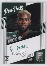 2021 Panini Donruss Elite Pen Pals Green Ink Elijah Moore #PP-EMO Auto 04u9