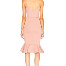 NICHOLAS Blush Flip Hem Bra Bandage Dress Size 2