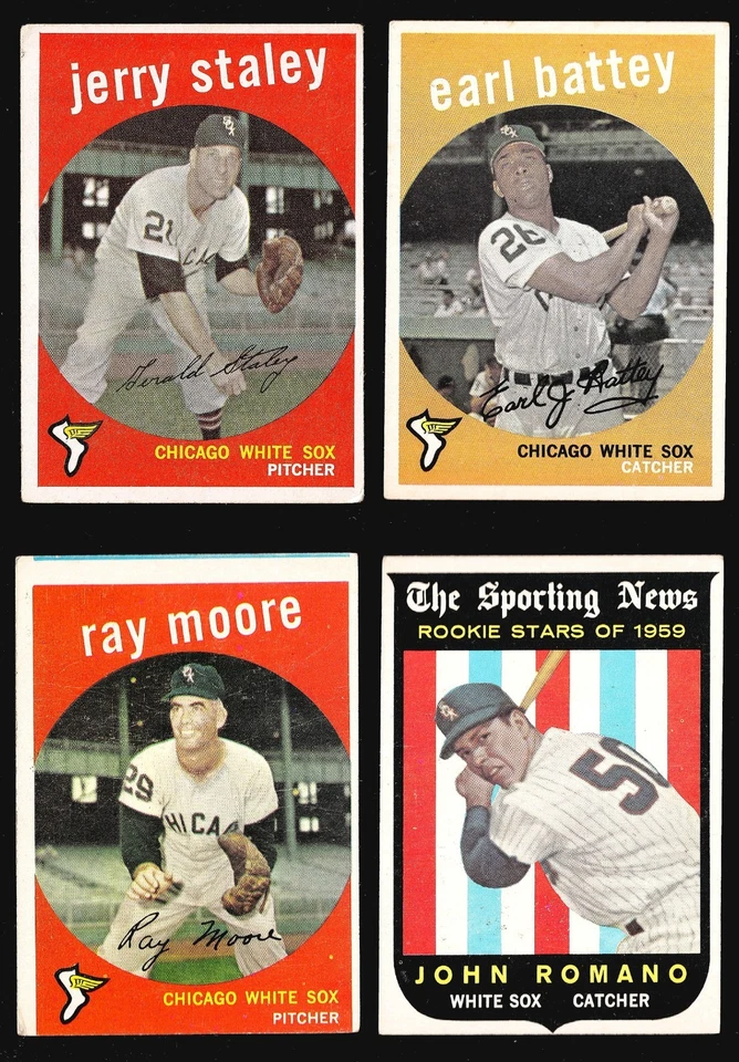 White SOX $ Lote: 1959 Topps 310 Luis Aparicio, 260 Early WYNN, CALLISON Smith ++ Foto 4 de 4