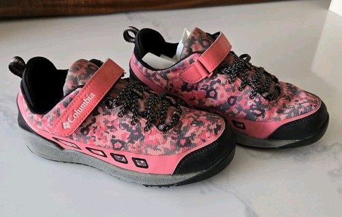 Columbia Happy Trails Waterproof Sneaker Youth 3 Pink Camo - Picture 2 of 6
