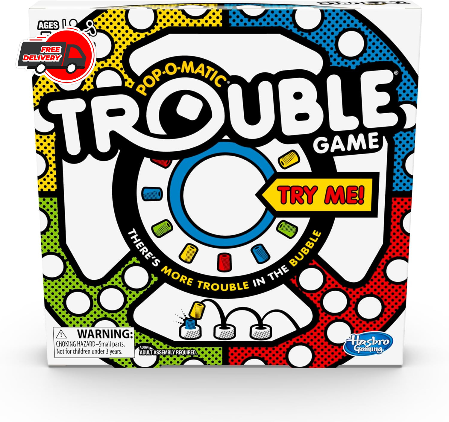 Trouble Board Game Pop-O-Matic Classic. Ages 5+ Christmas collection