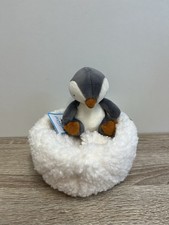 Jellycat Hibernating Penguin - Penguin In A Nest Soft Toy Genuine With Tags