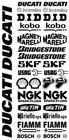Sticker decal sponsor technical Moto Ducati set MotoGP WSBK race