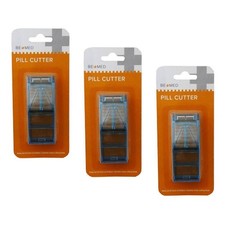 Budget Pill Cutter Sunp08, for Splitting Tablets, Home Healthcare Aid Pack of 3