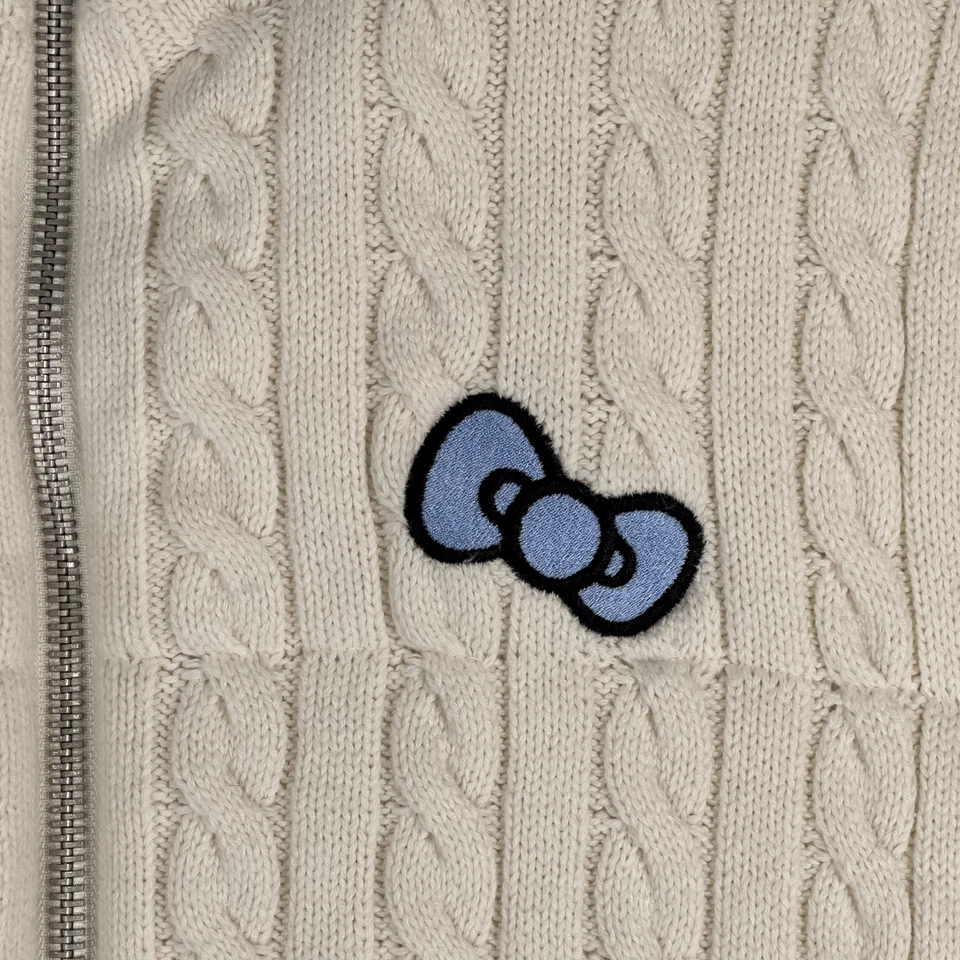 Chaleco tejido con cable Sanrio Forever 21 Angel Hello Kitty talla grande Barbiecore Foto 3 de 4