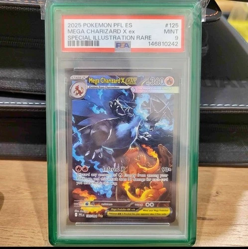 New ListingPokemon 2025 TCG Mega Charizard X ex 125/094 Phantasmal Flames SIR Holo PSA 9